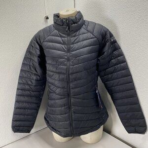 Columbia Women’s Powder Pass Quilted Jacket Size M Black — Lightweight Thermal